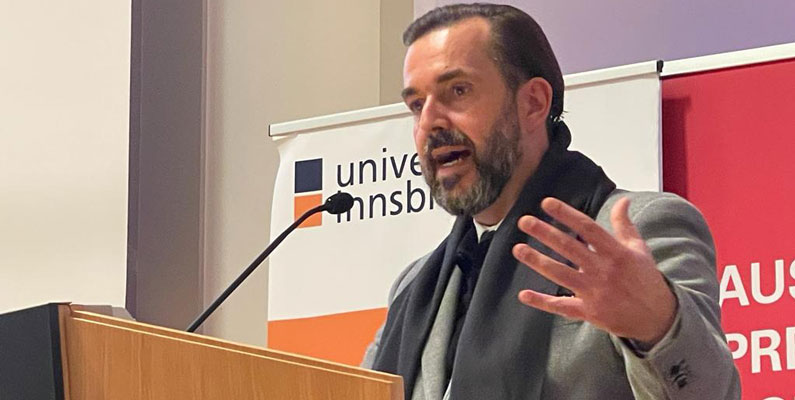 Vortragender Clemens Pig am Medientag Innsbruck