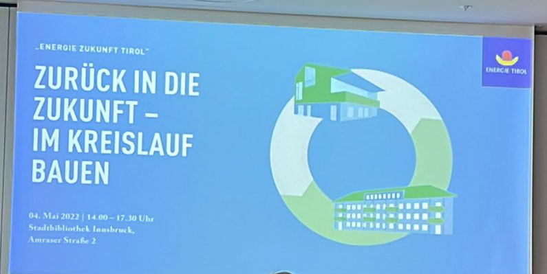„Energie Zukunft Tirol“: Veranstaltungsreihe zum nachhaltigen Bauen (Teil 1/3)