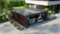 Bild - Energiegarage Deluxe Wood – Doppelgarage mit PV & Wallbox & Speicher