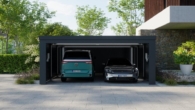 Bild - Energiegarage Deluxe Wood – Doppelgarage mit PV & Wallbox & Speicher